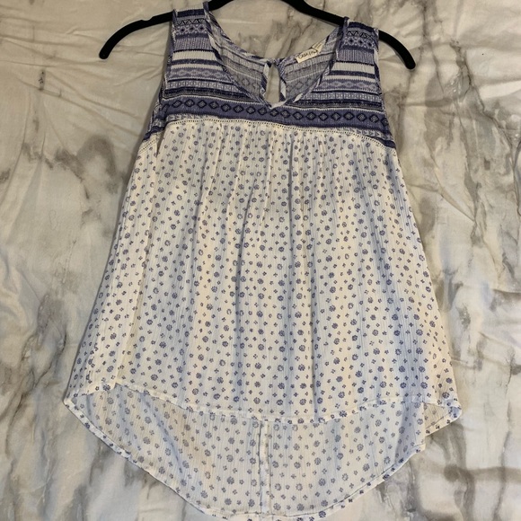 XS blue and white top - Picture 1 of 1